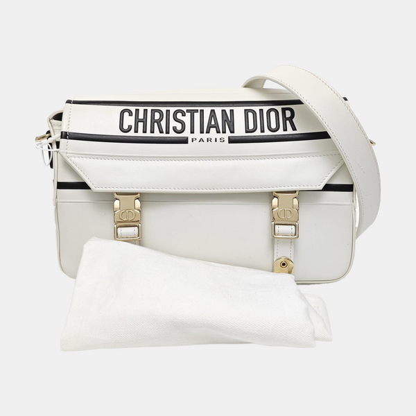 Diorcamp Small Calfskin White