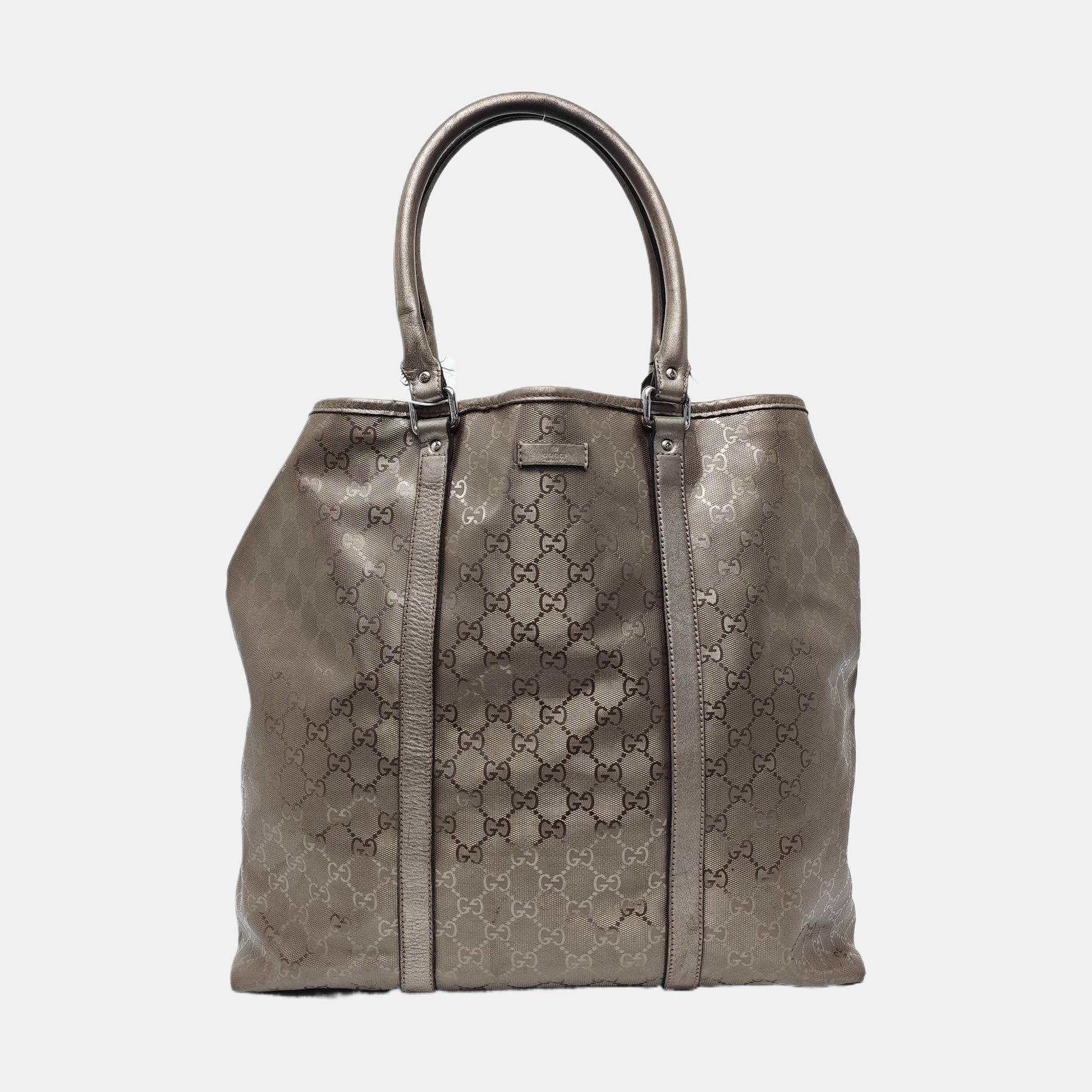 Monogram Coated Canvas Tote Bag Purple