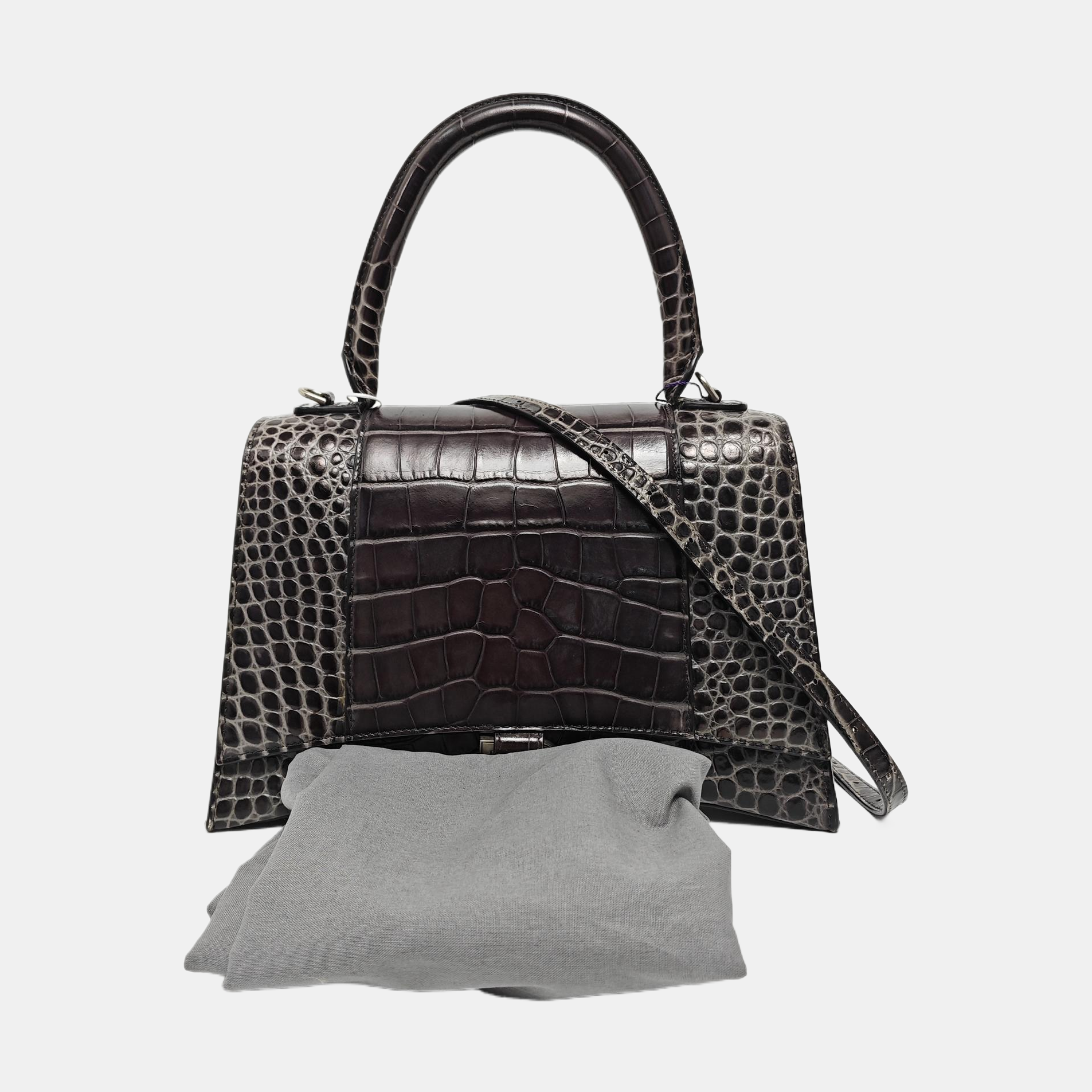 Hourglass Small Calfskin Gray