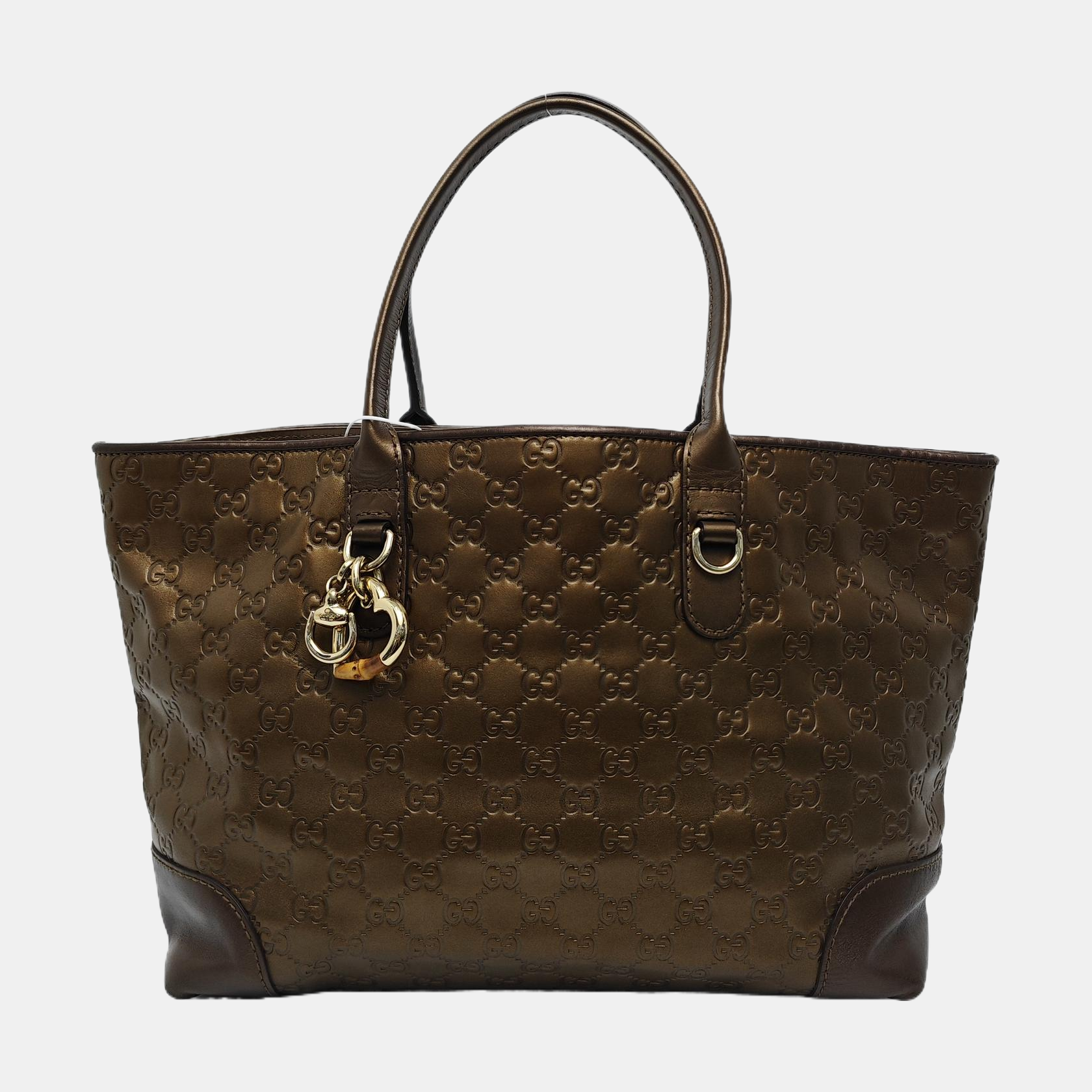Heart Bit Monogram Calfskin Brown