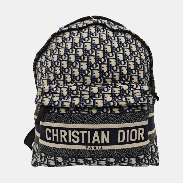Diortravel Oblique Canvas Blue