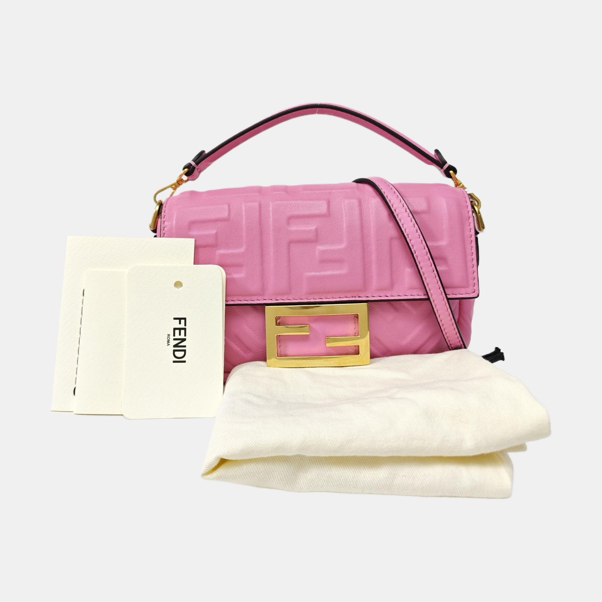 Baguette Mini Lambskin Red