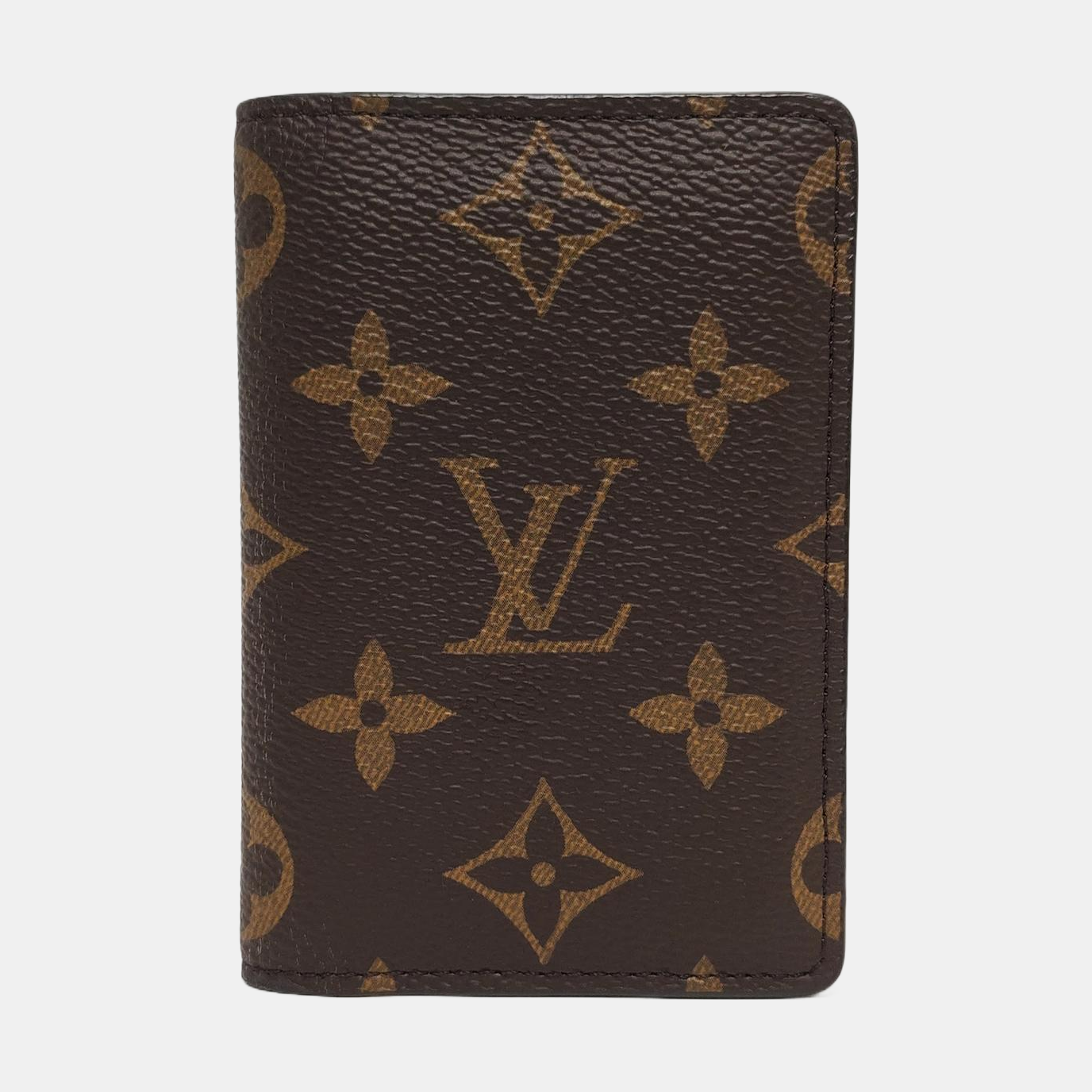 Monogram Coated Canvas Card Holder Brown