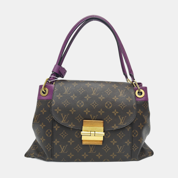 OLYMPE Monogram Coated Canvas Brown