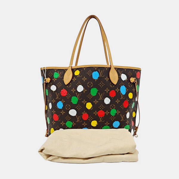 NEVERFULL MM Monogram Coated Canvas Brown