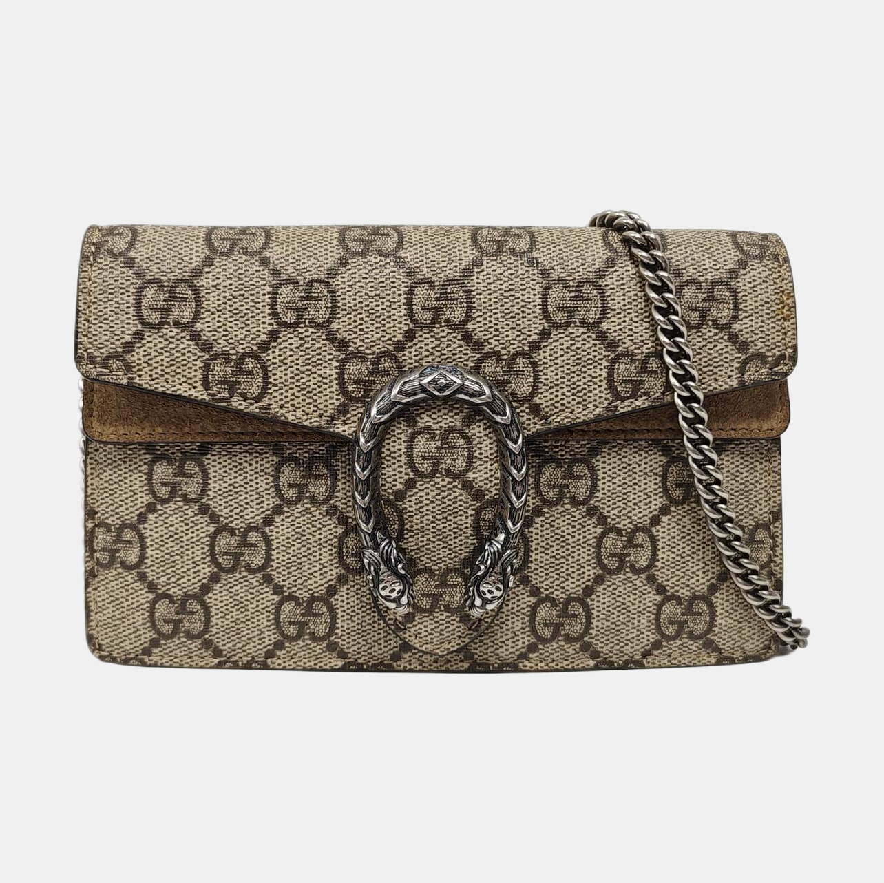 Authenticated pre-owned  Dionysus Super Mini Monogram Coated Canvas Beige - Shoulder Bag at Looply