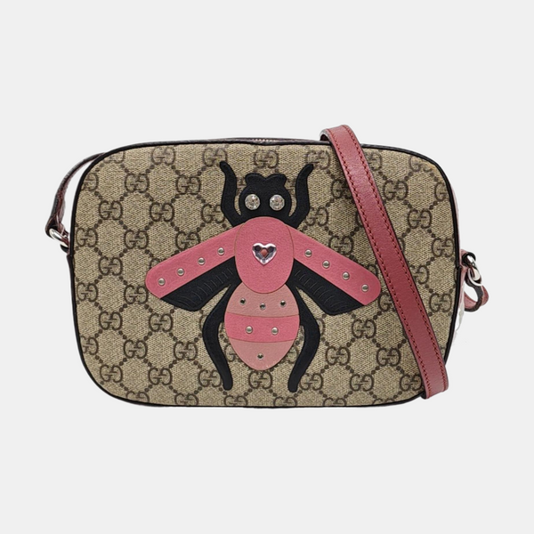 Monogram Coated Canvas Crossbody Bag Brown