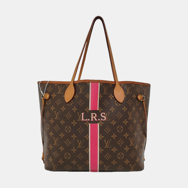 NEVERFULL MM Monogram Coated Canvas Brown