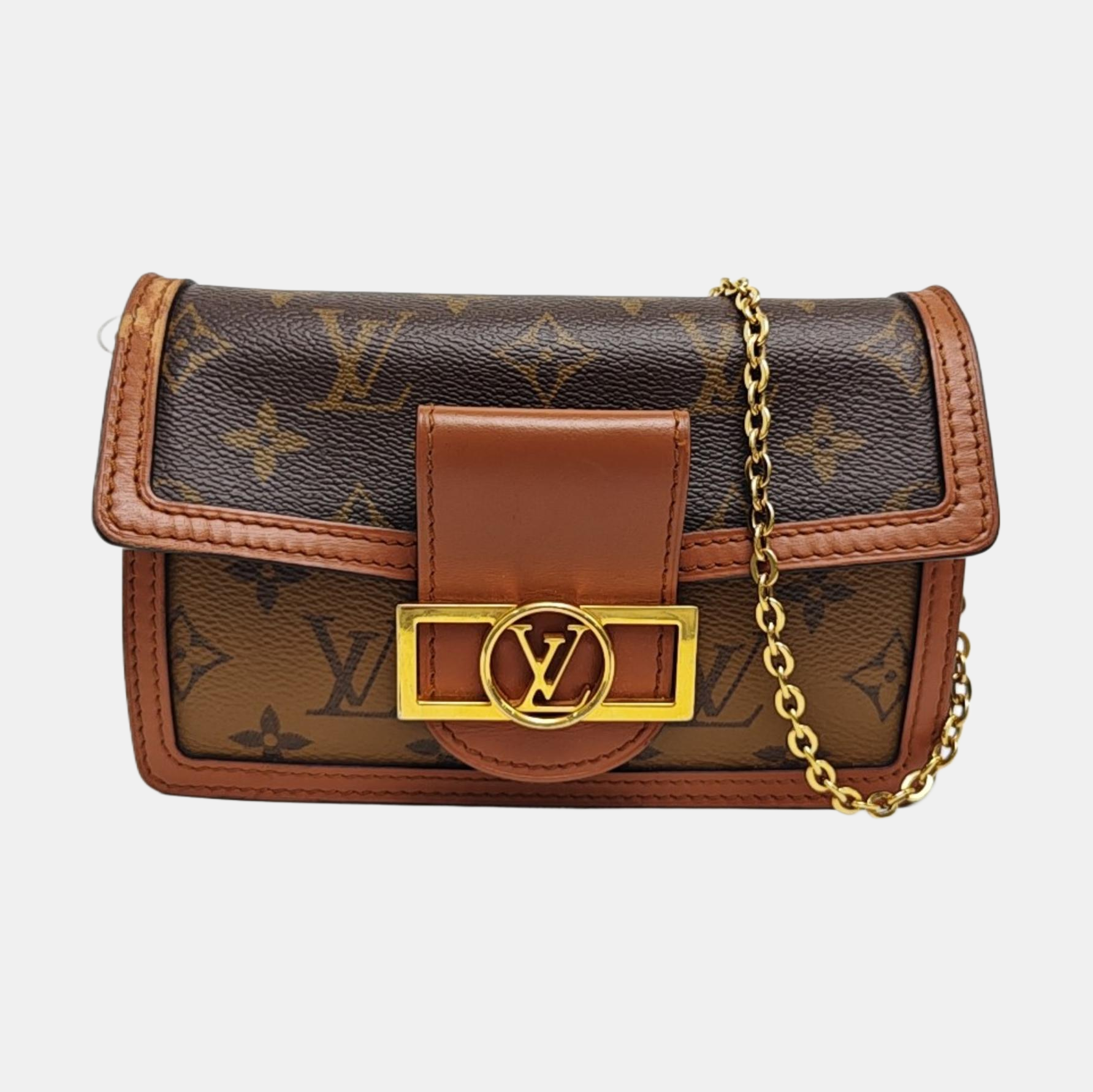 DAUPHINE WOC Monogram Coated Canvas Brown