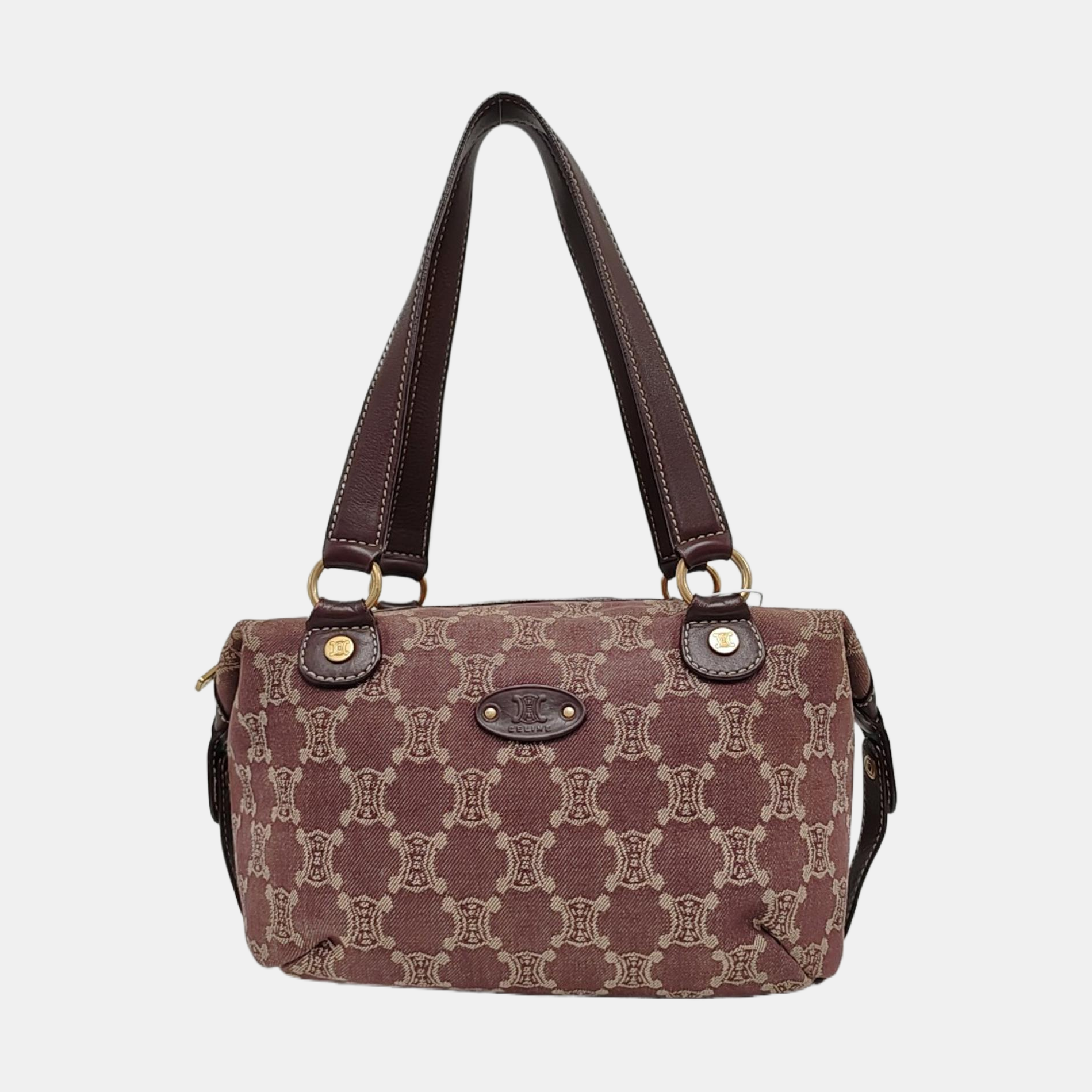 Canvas Top Handle Bag Purple