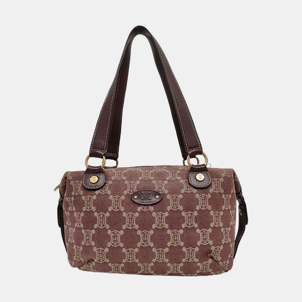 Canvas Top Handle Bag Purple