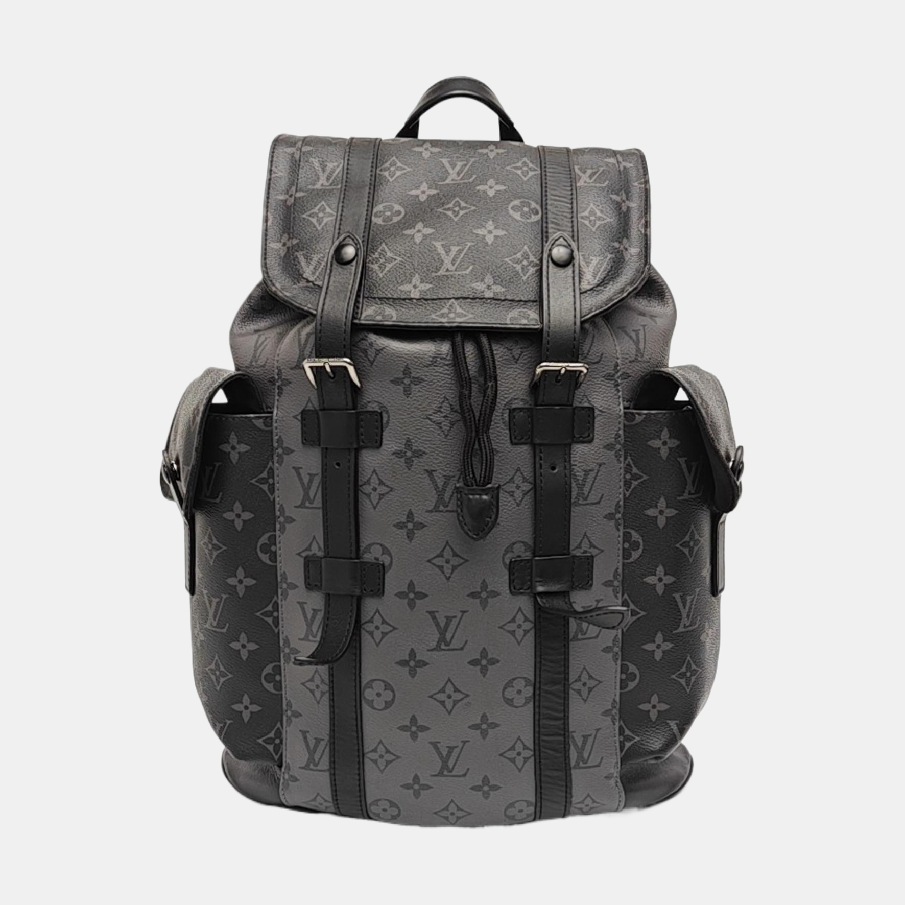 CHRISTOPHER Monogram Coated Canvas Gray