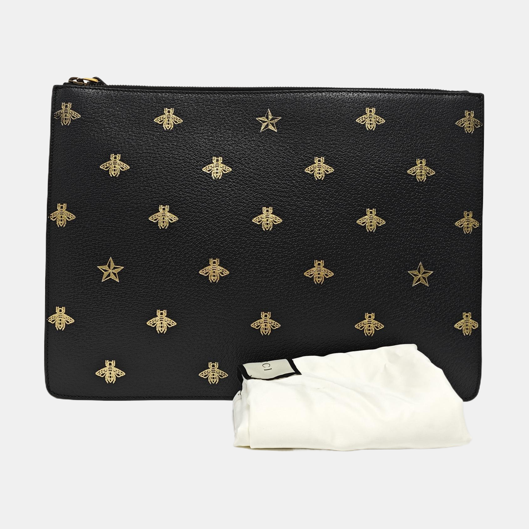Calfskin Clutch Black