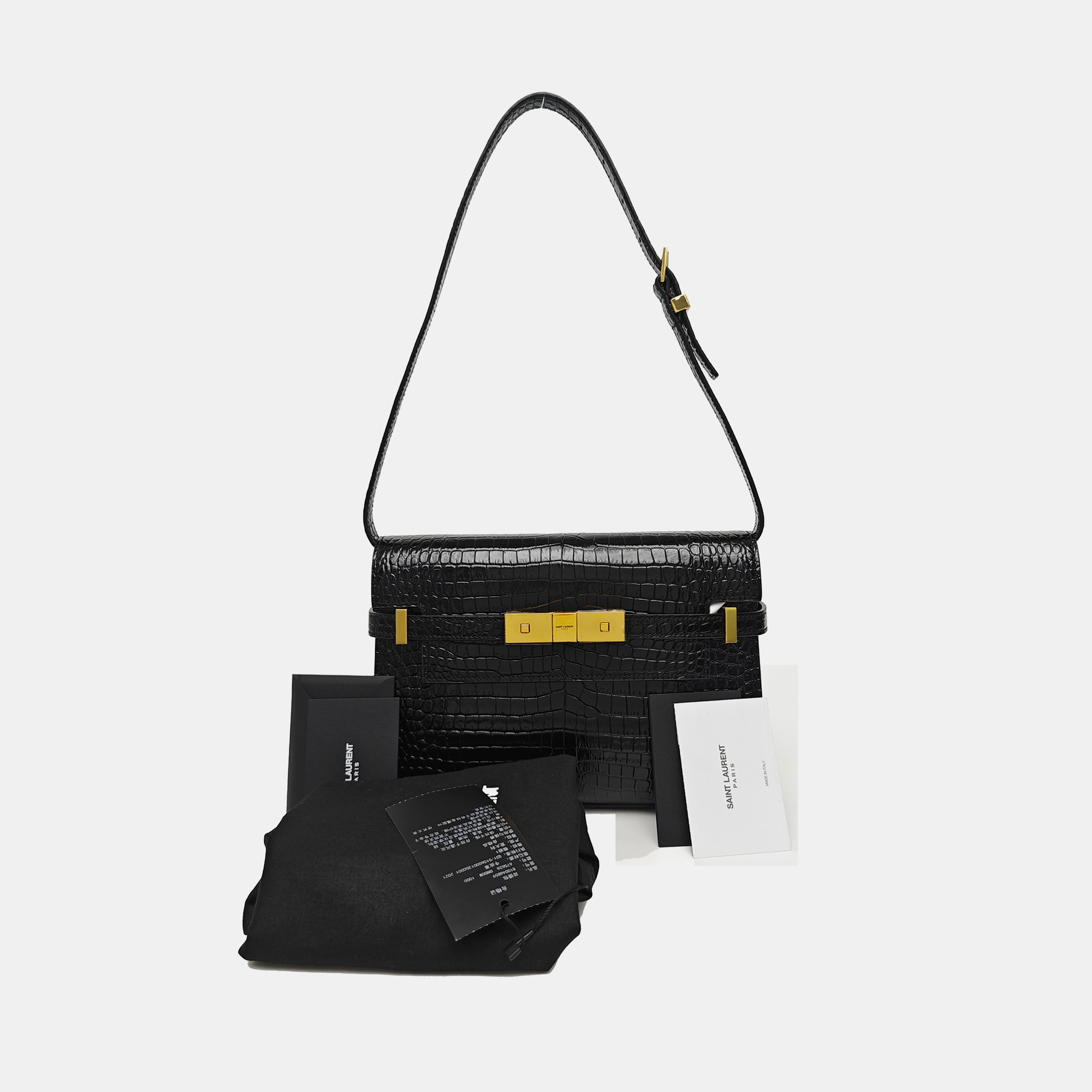 MANHATTAN Small Calfskin Black