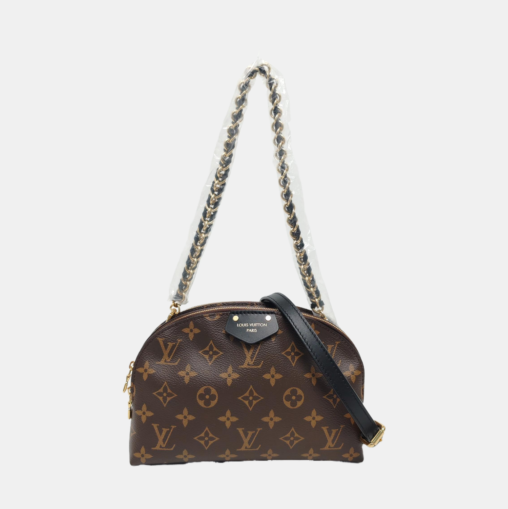 BE ALMA Monogram Coated Canvas Brown