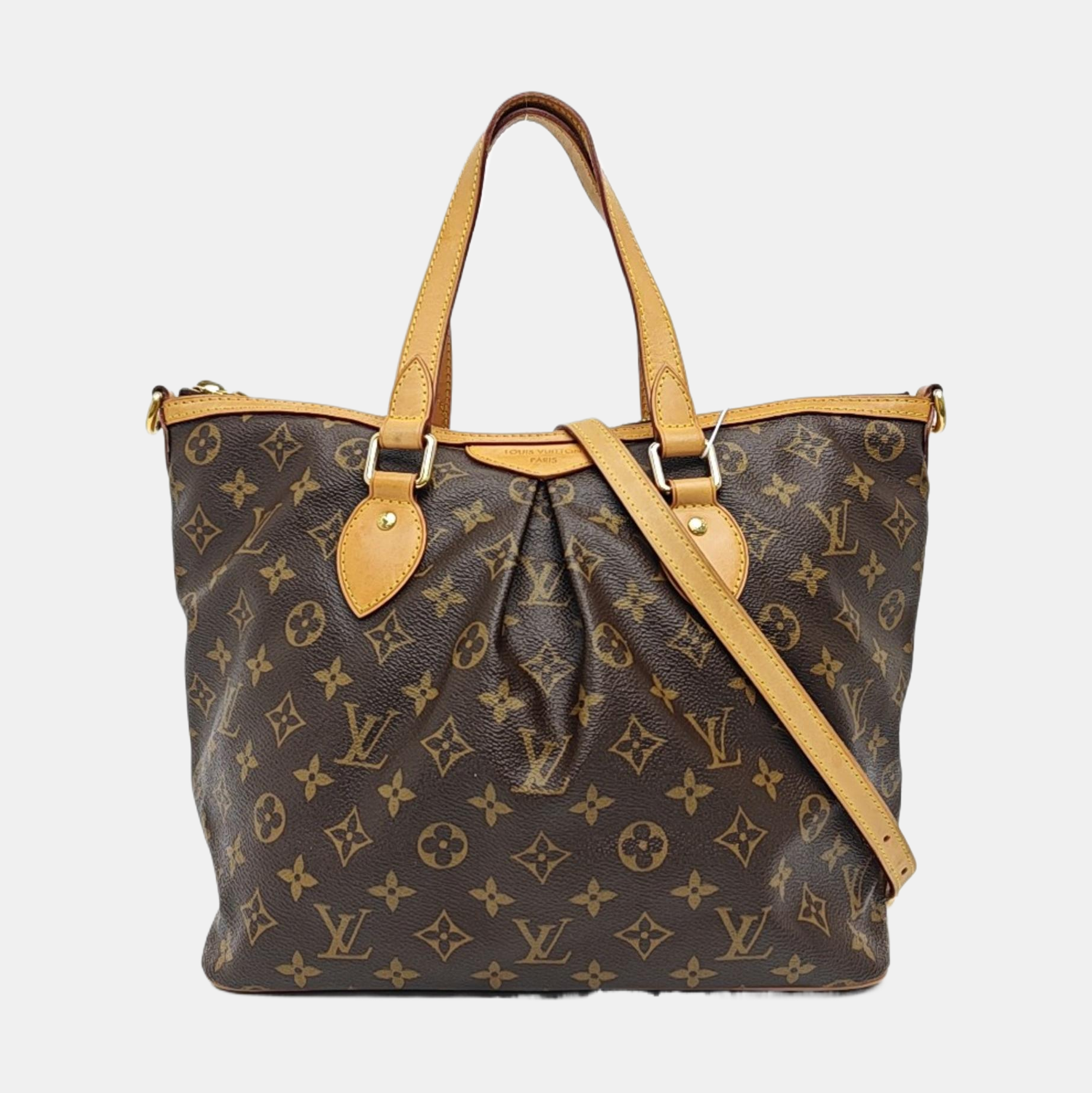 PALERMO PM Monogram Coated Canvas Brown