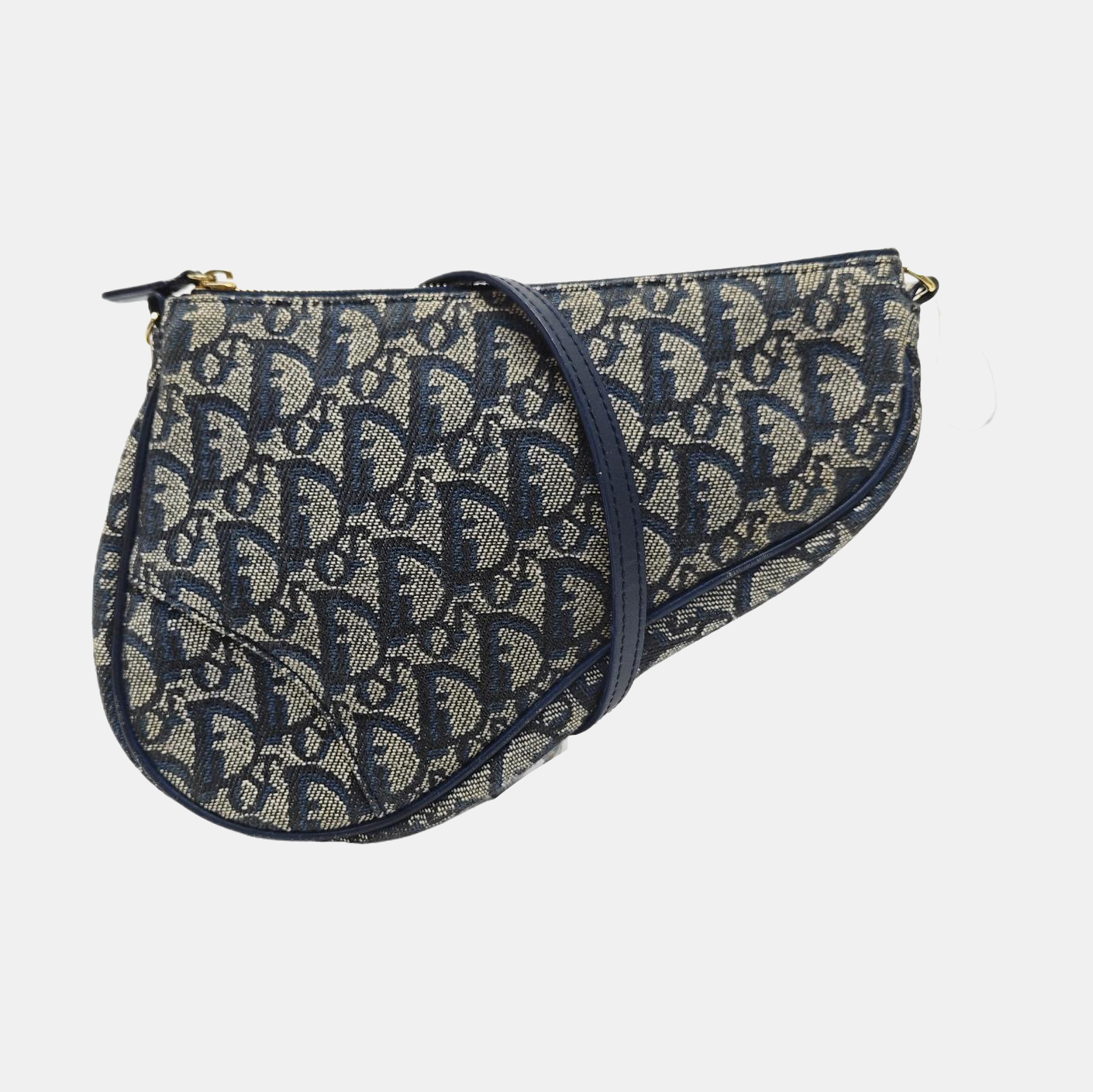 Saddle Mini Oblique Canvas Blue