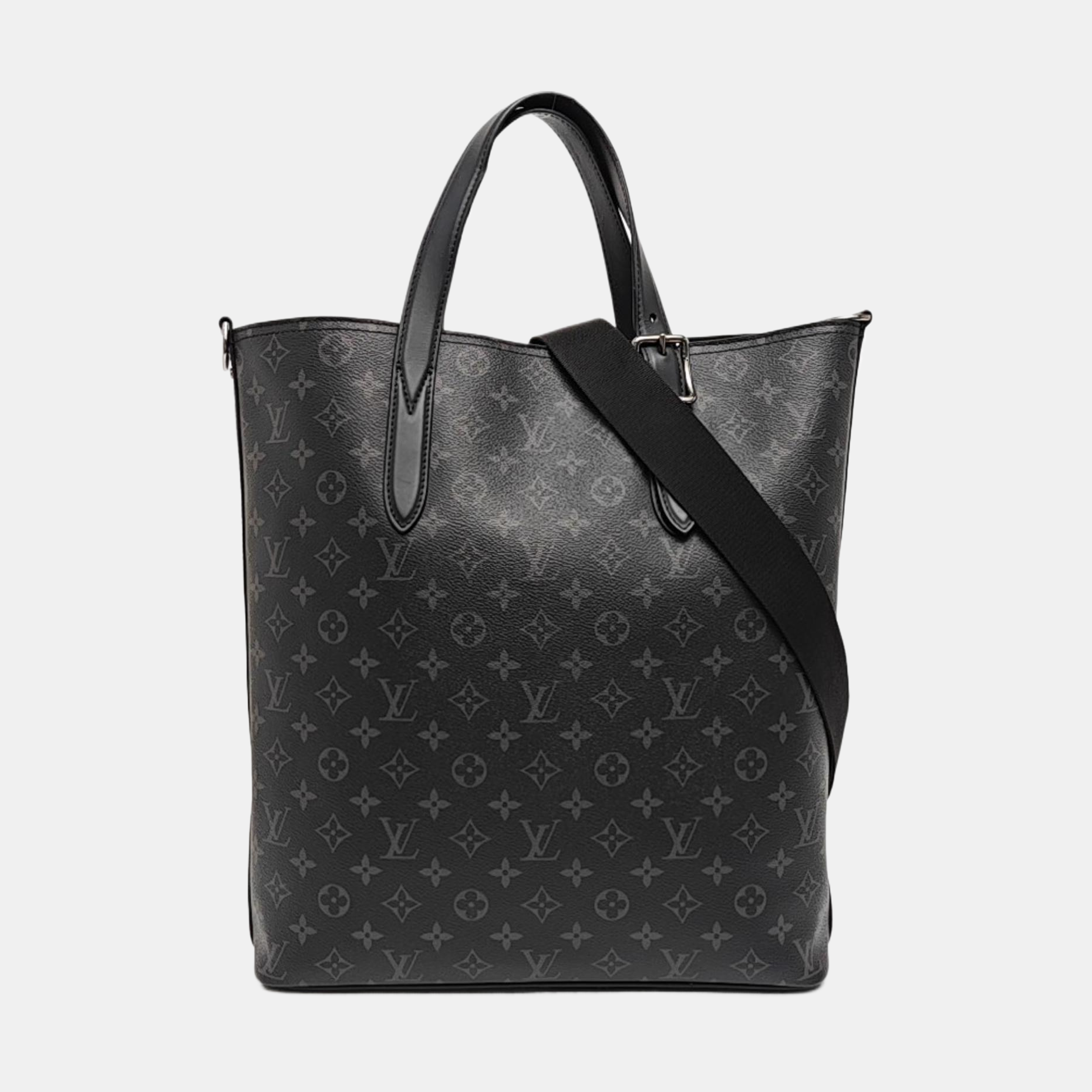 DAVIS Monogram Coated Canvas Black