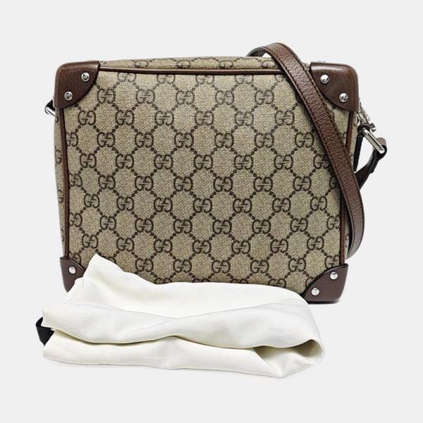 Trunk Monogram Coated Canvas Brown