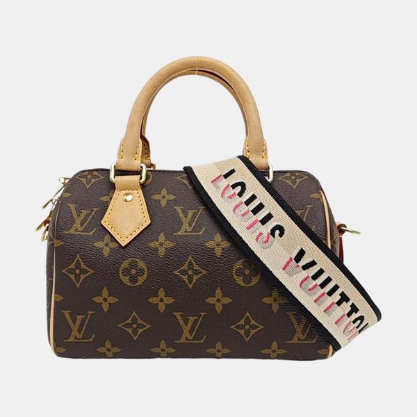 SPEEDY 20 Monogram Coated Canvas Brown
