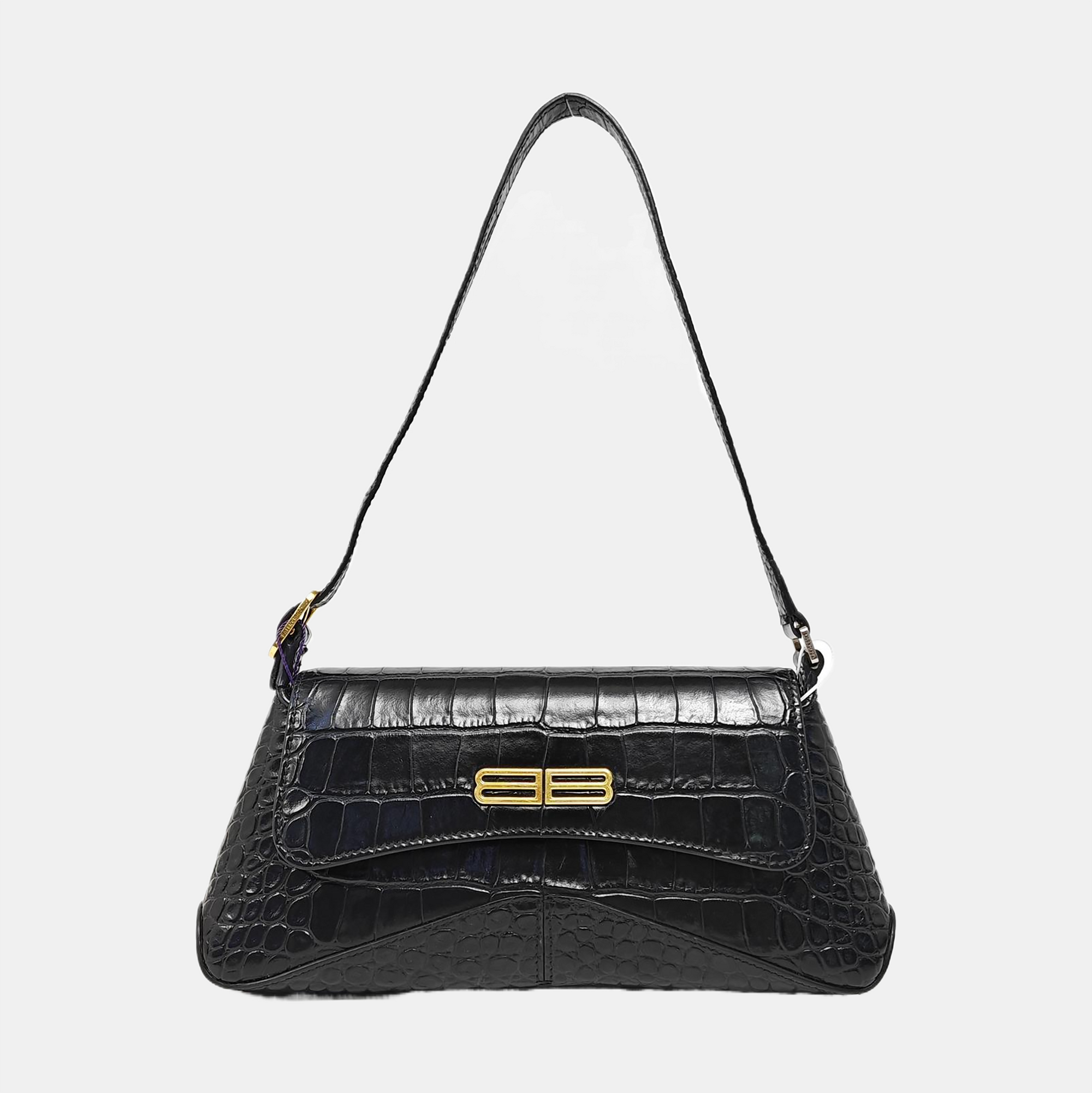 Calfskin Shoulder Bag Black