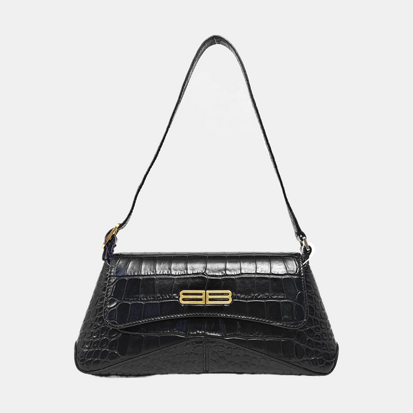 Calfskin Shoulder Bag Black