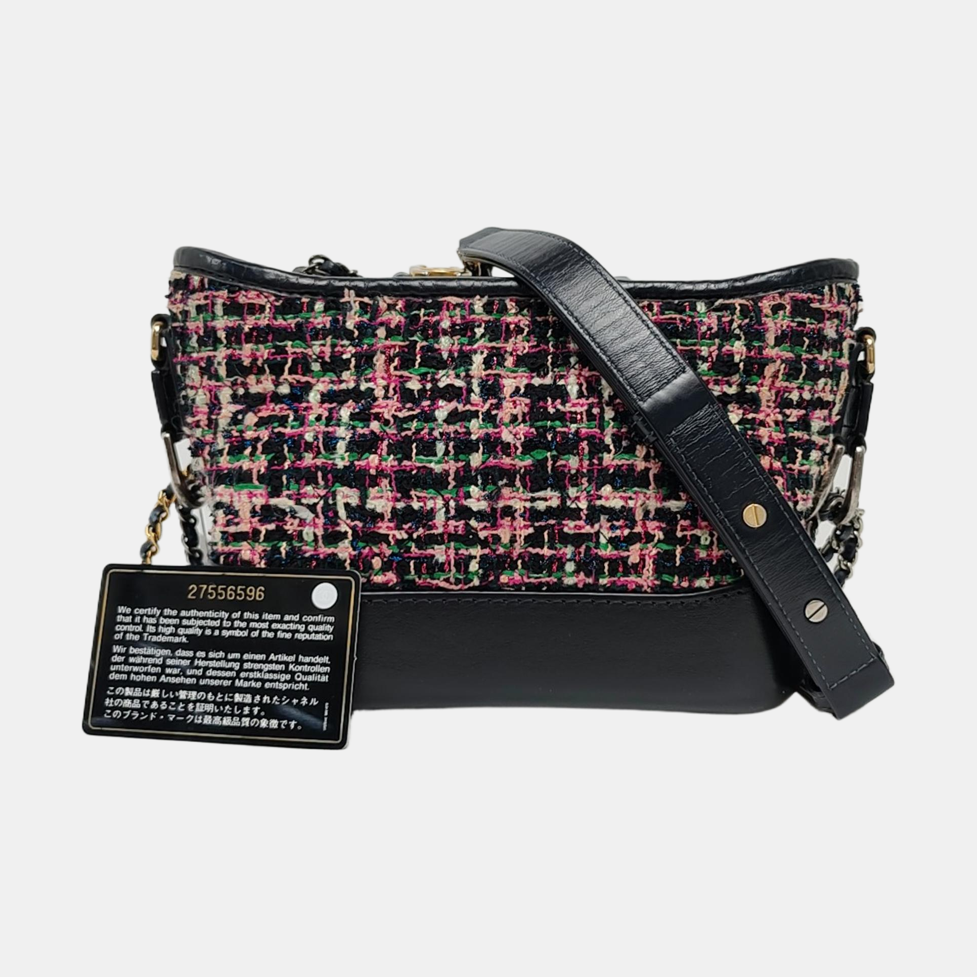 Authenticated pre-owned  GABRIELLE Small Quilted Wool Blue - Shoulder Bag at Looply