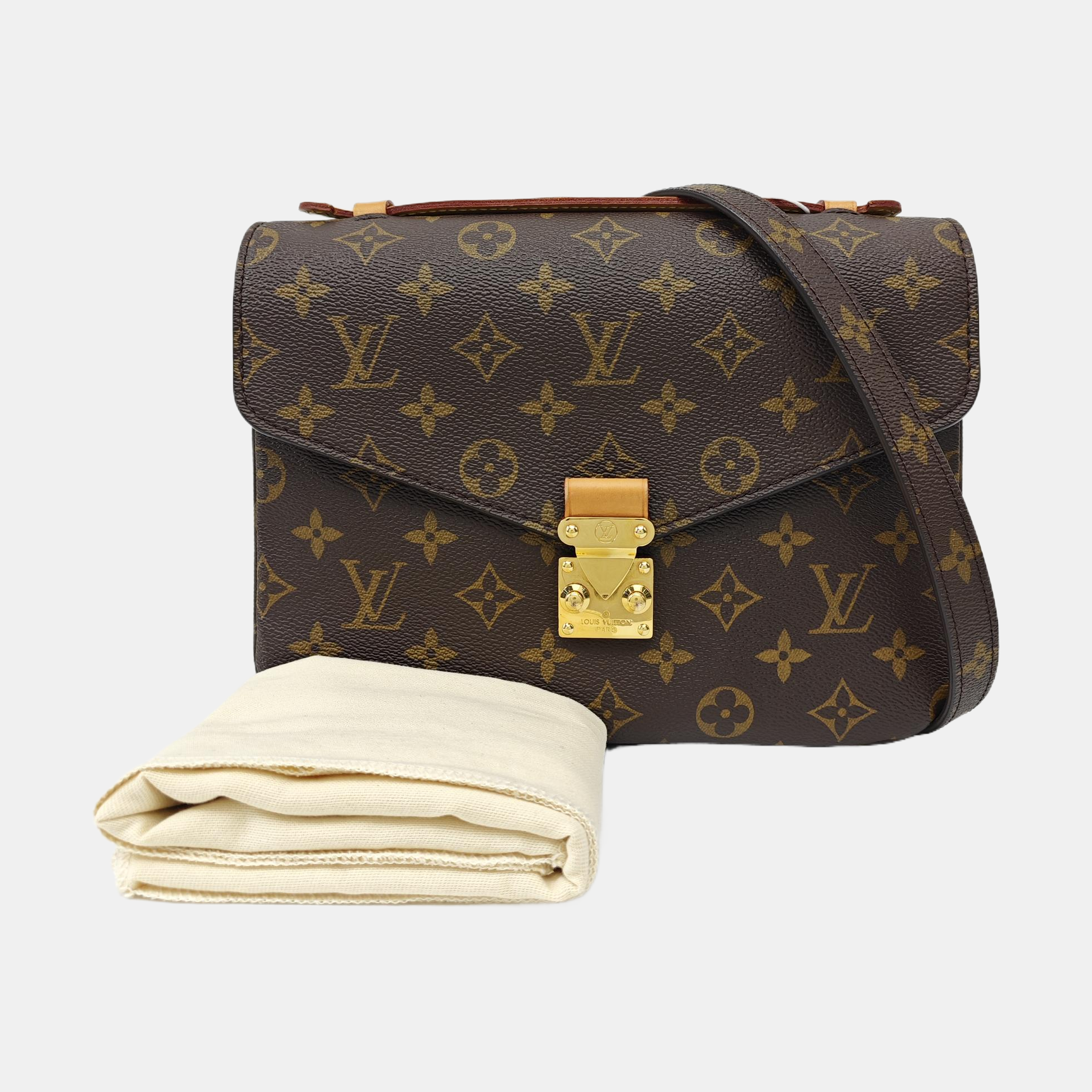 MÉTIS MM Monogram Coated Canvas Brown