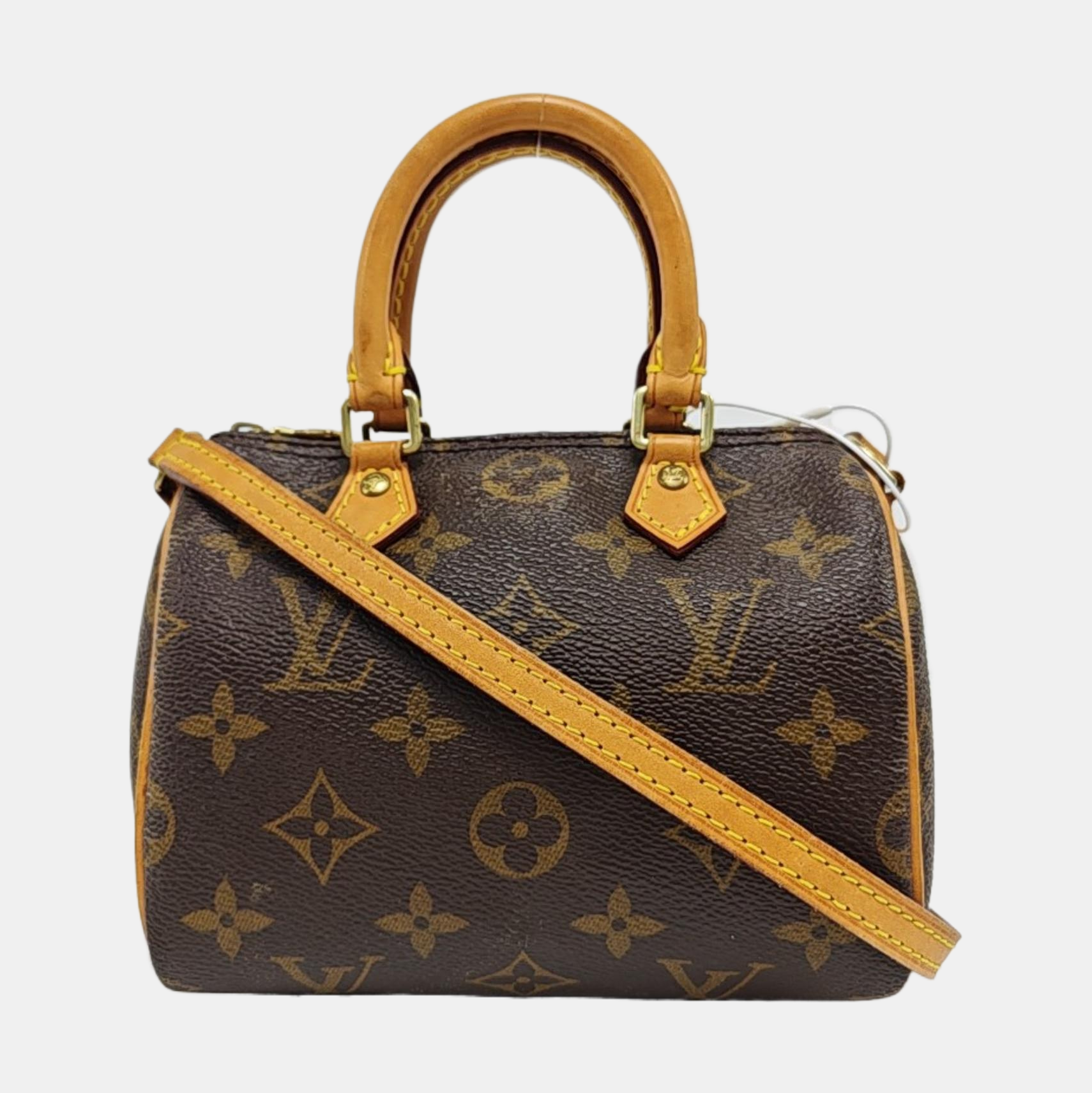 SPEEDY Nano Monogram lona revestida marrón