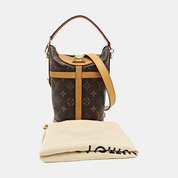DUFFLE Monogram Coated Canvas Brown