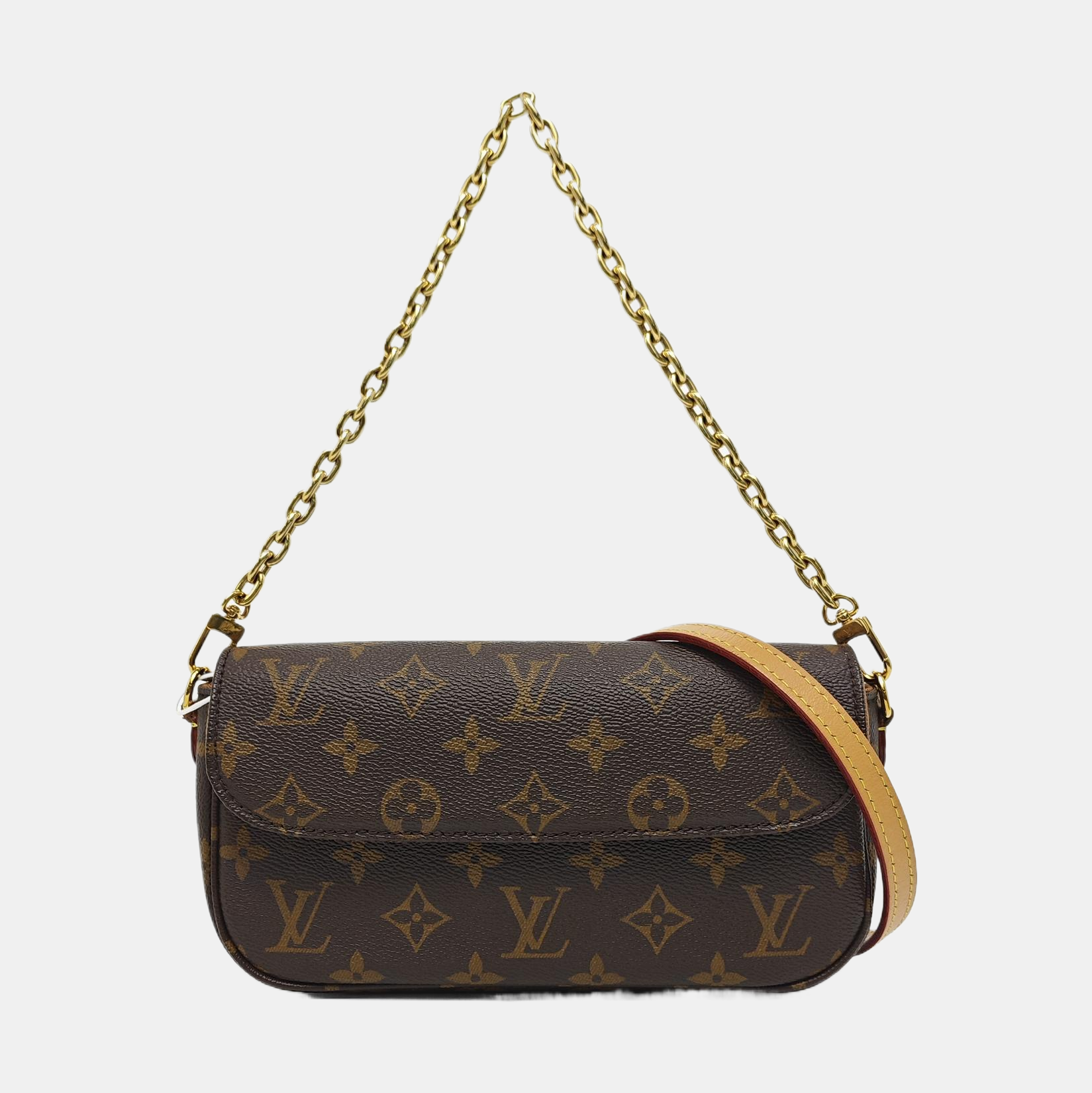 IVY Monogram Coated Canvas Brown