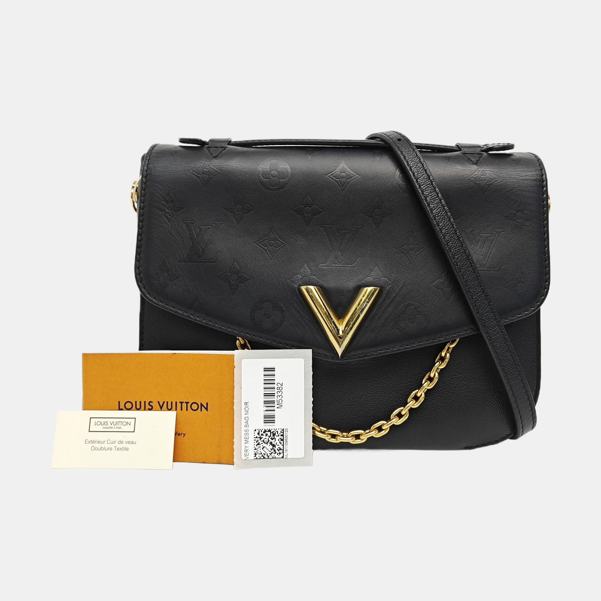 VERY Monogram Calfskin Black