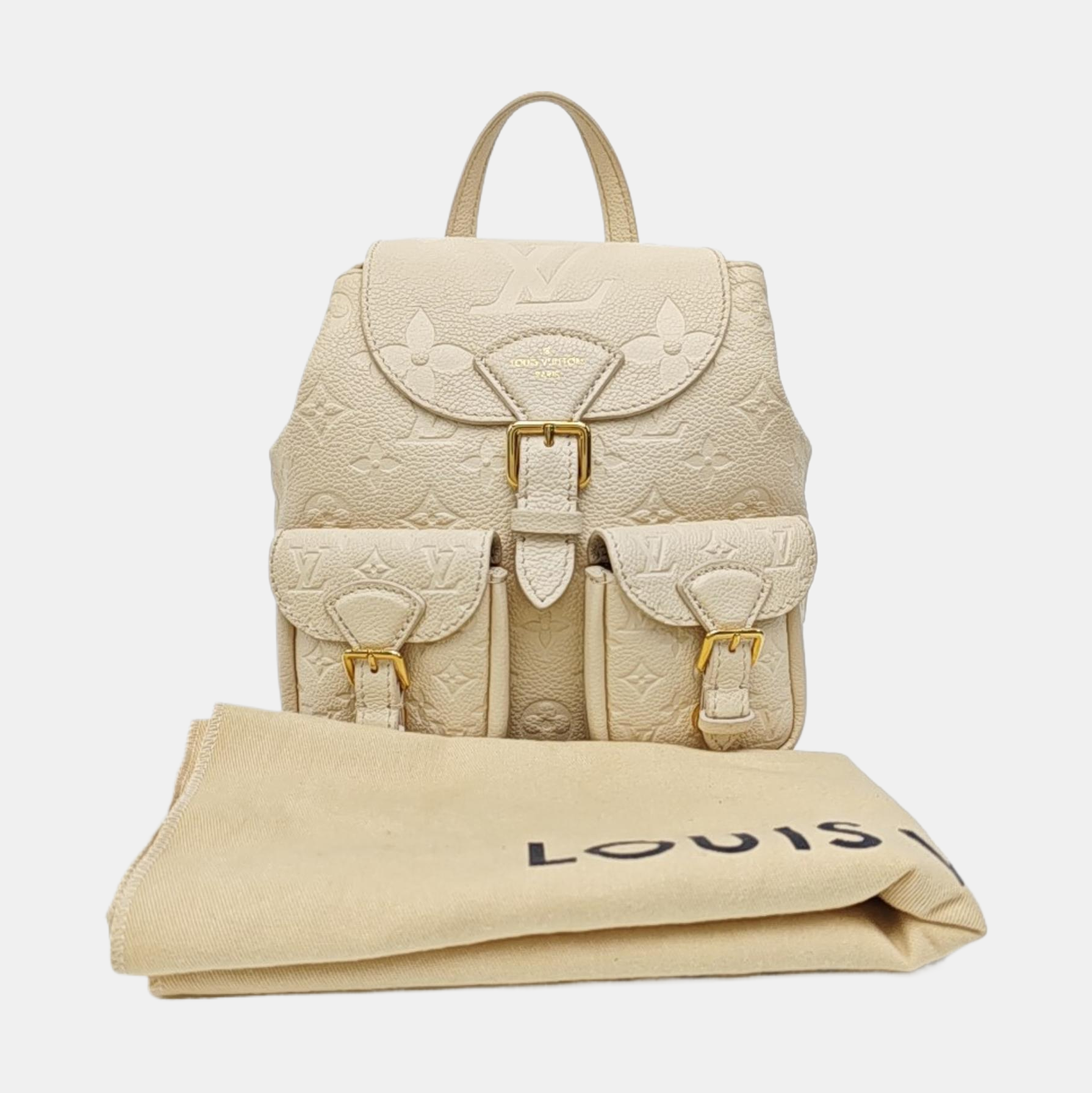 BACKUP Monogram Calfskin White