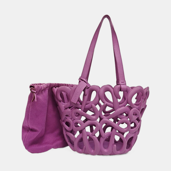 Special Material Shoulder Bag Purple
