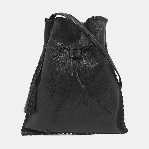 Leather Shoulder Bag Black
