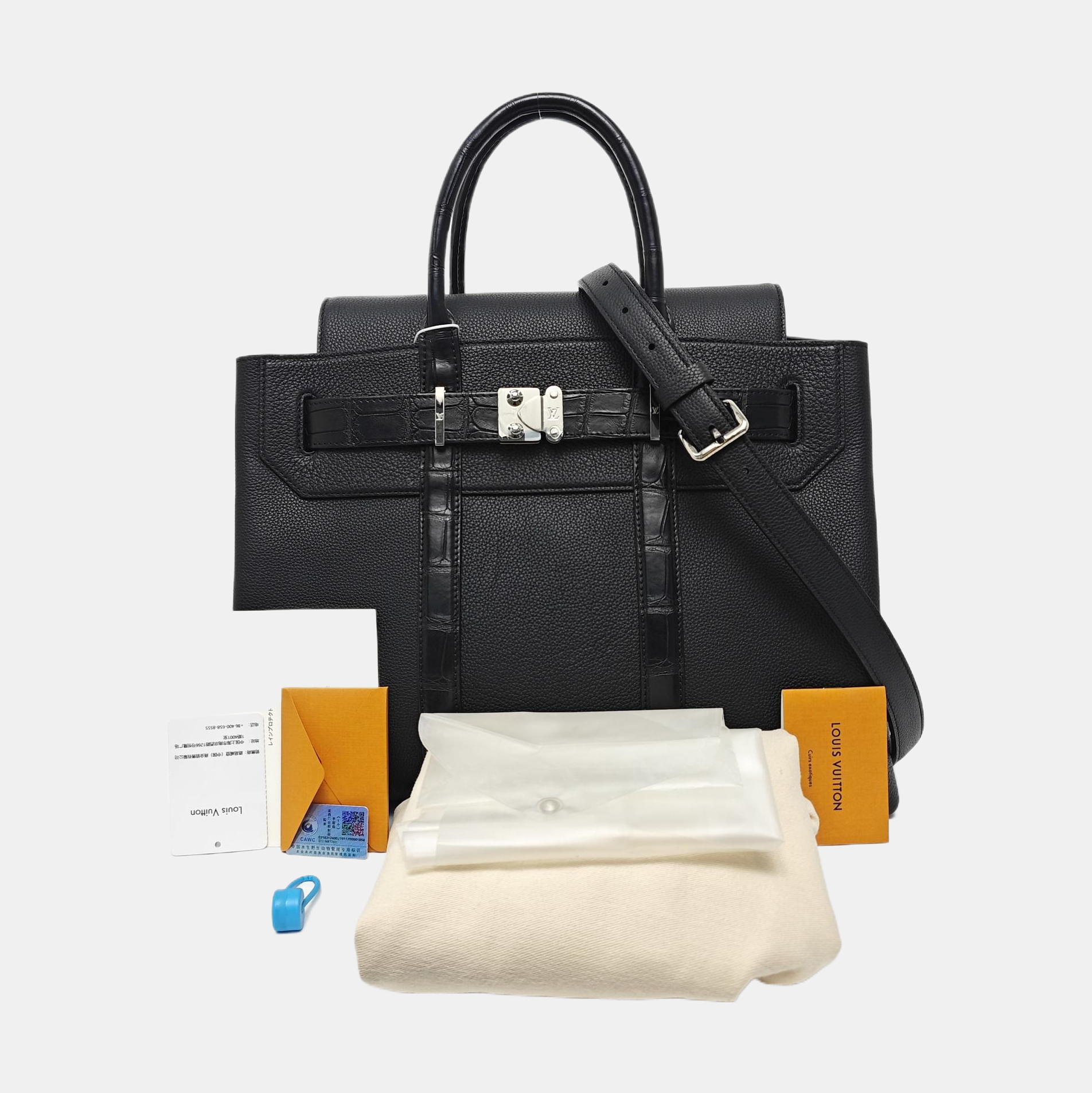 GEORGES MM Calfskin Black