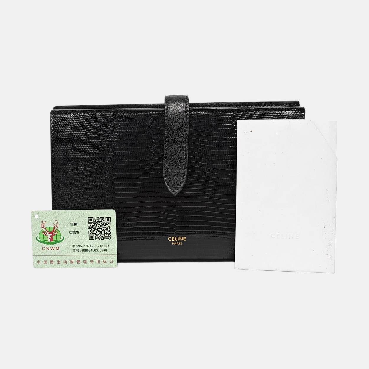 STRAP Large Lizard Black
