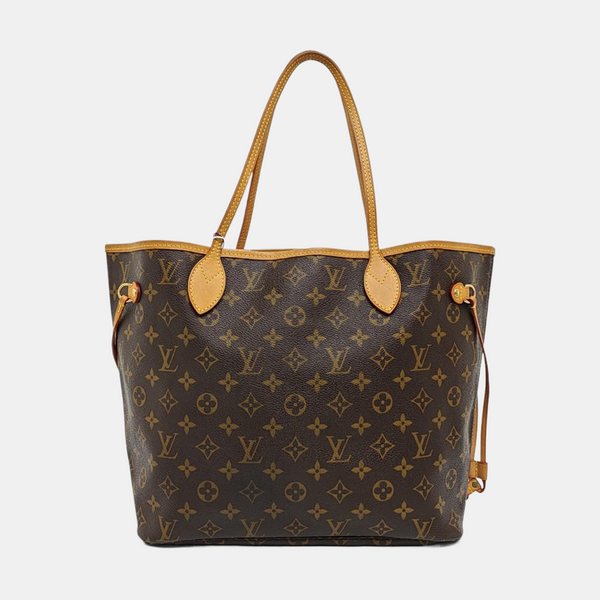 NEVERFULL MM Monogram Coated Canvas Brown