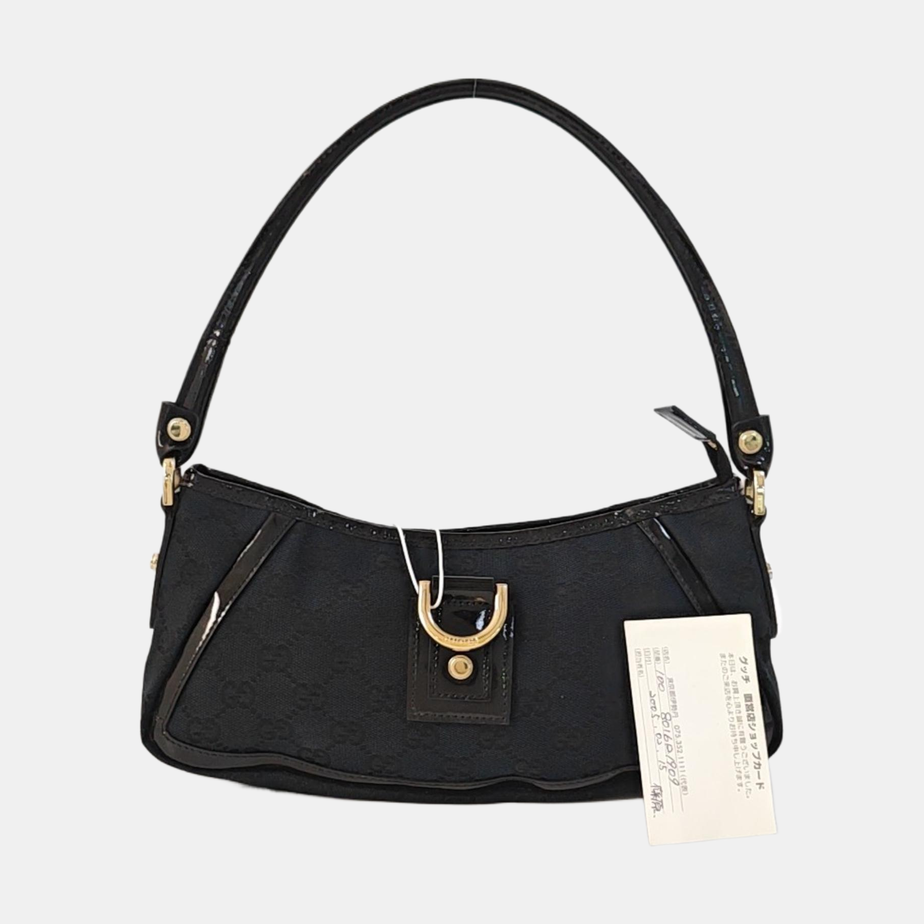D-Ring Monogram Canvas Black