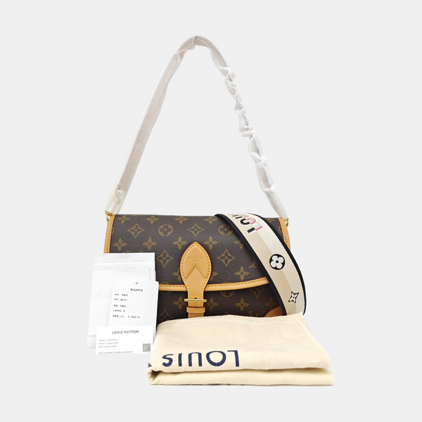 DIANE Monogram Coated Canvas Brown