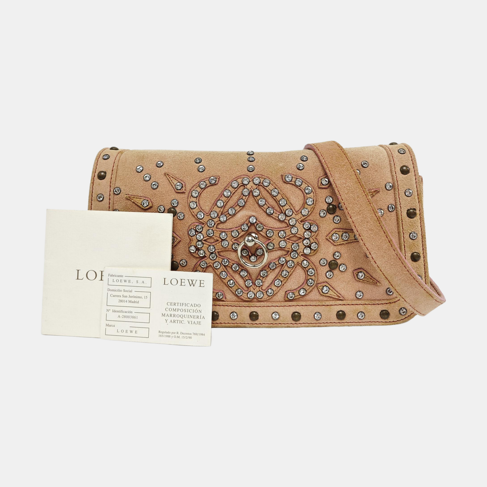 Leather Shoulder Bag Pink
