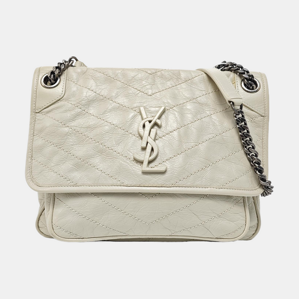 NIKI Medium Quilted Calfskin Beige