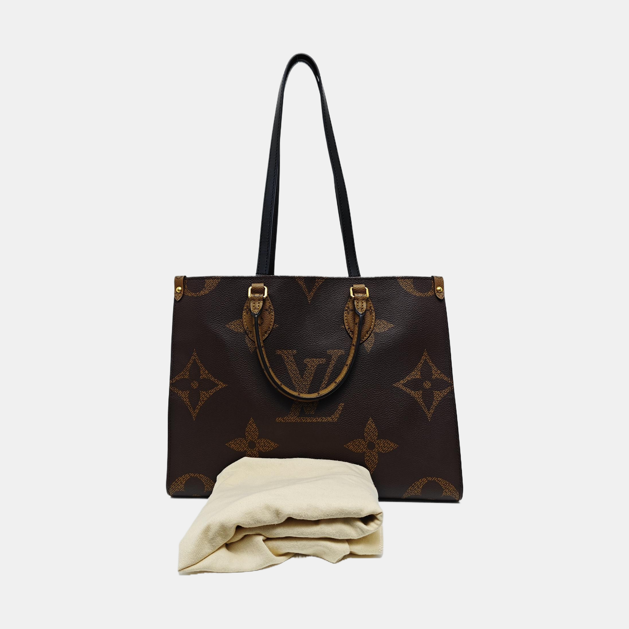 ONTHEGO MM Monogram Coated Canvas Brown