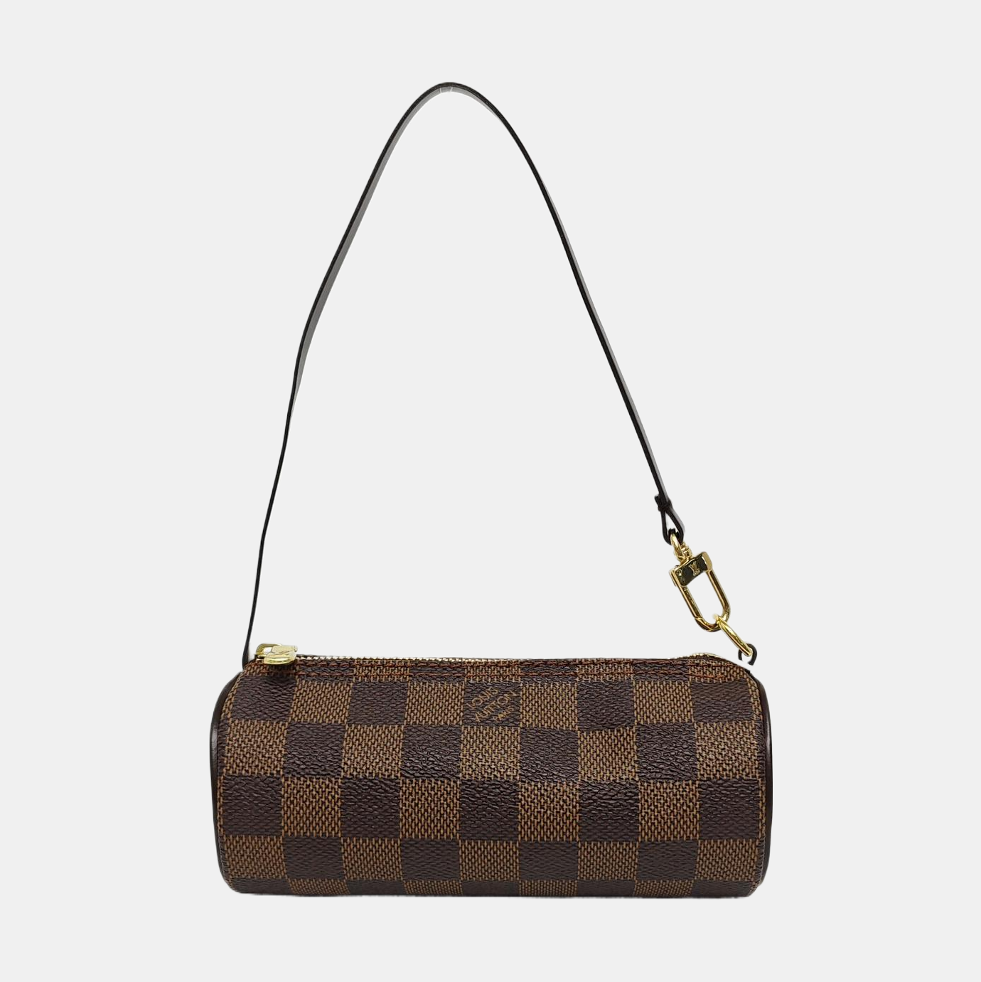 PAPILLON Mini Damier Ebene Coated Canvas Brown
