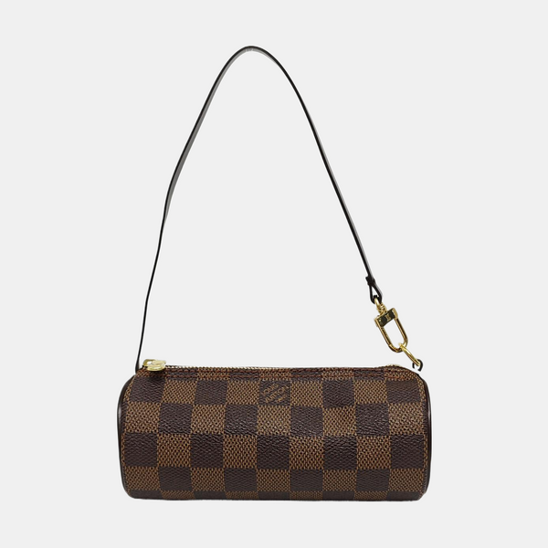PAPILLON Mini Damier Ebene Coated Canvas Brown