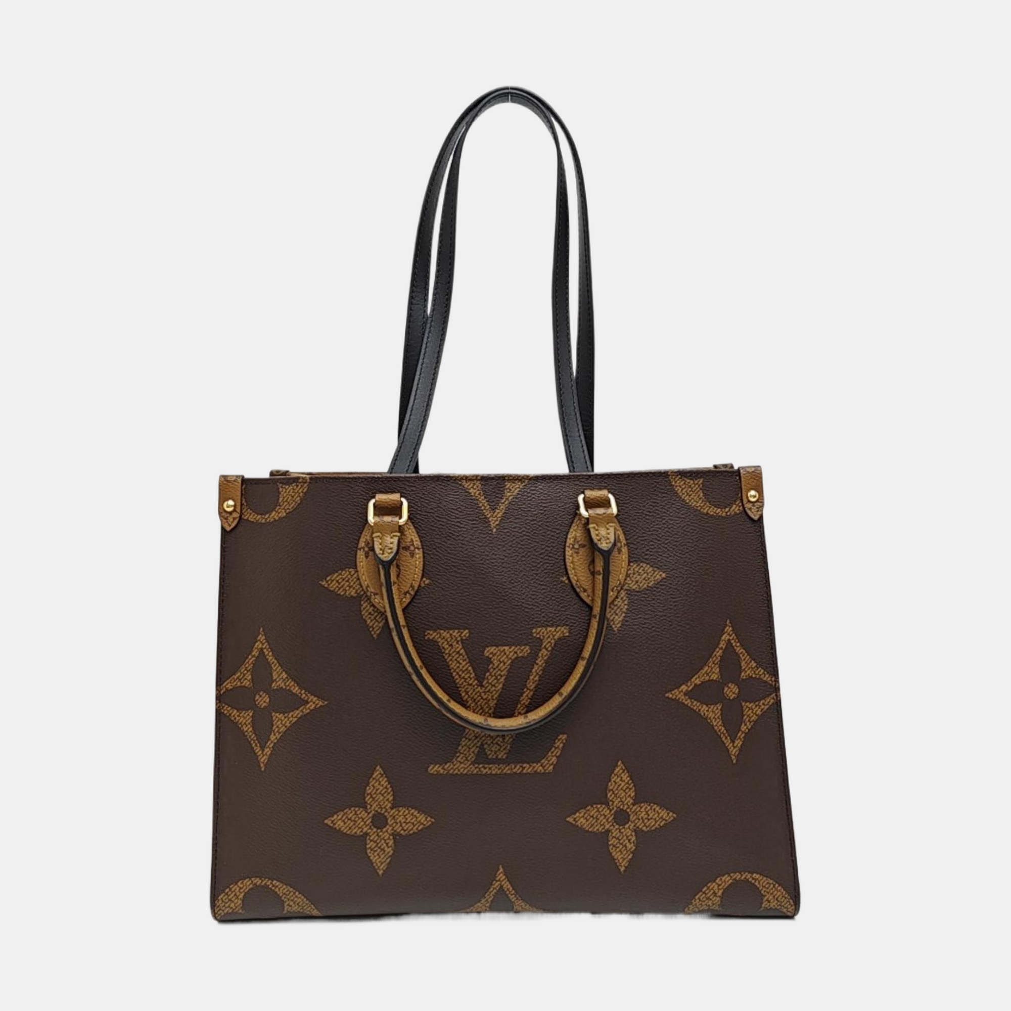 ONTHEGO MM Monogram Coated Canvas Brown