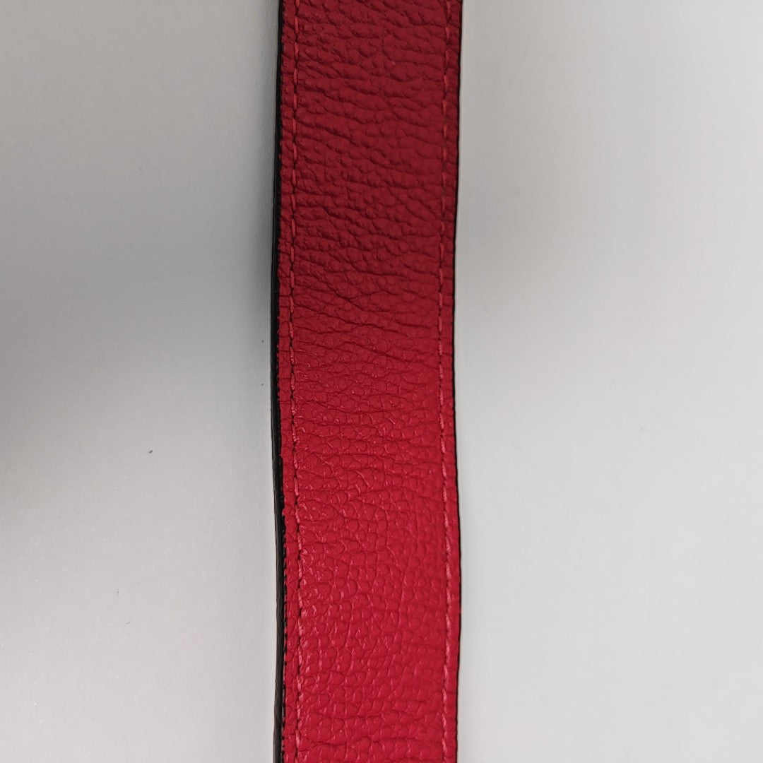 Leather Belt Red