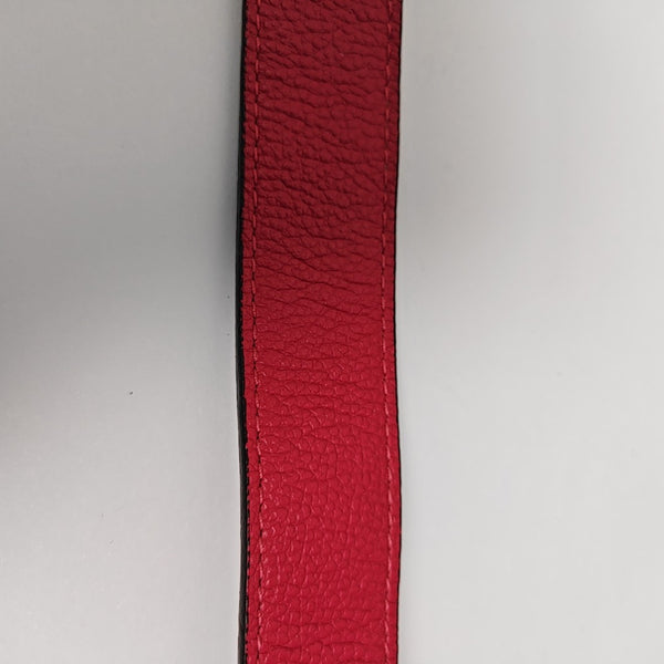 Leather Belt Red