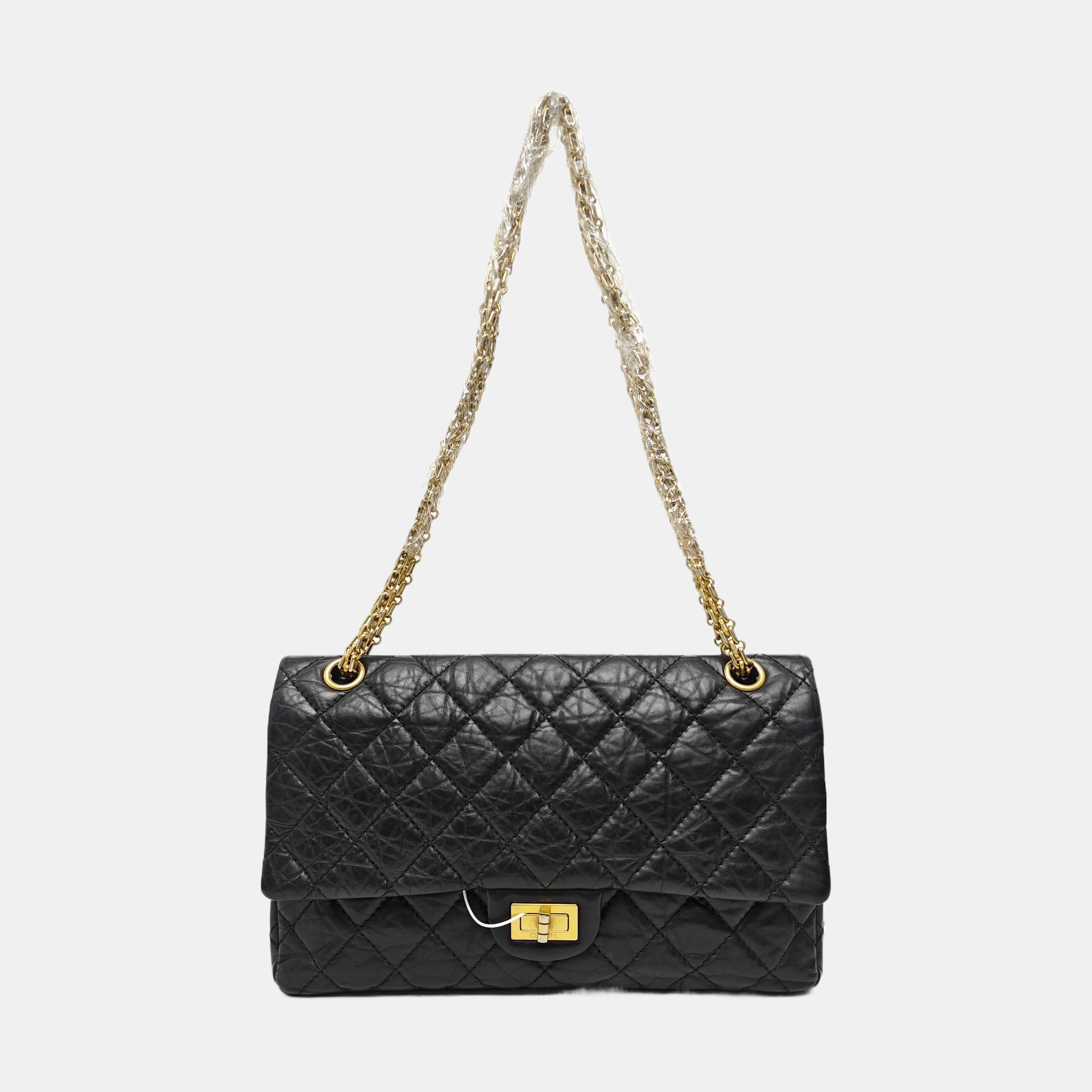 2.55 227 (jumbo) Quilted Calfskin Black