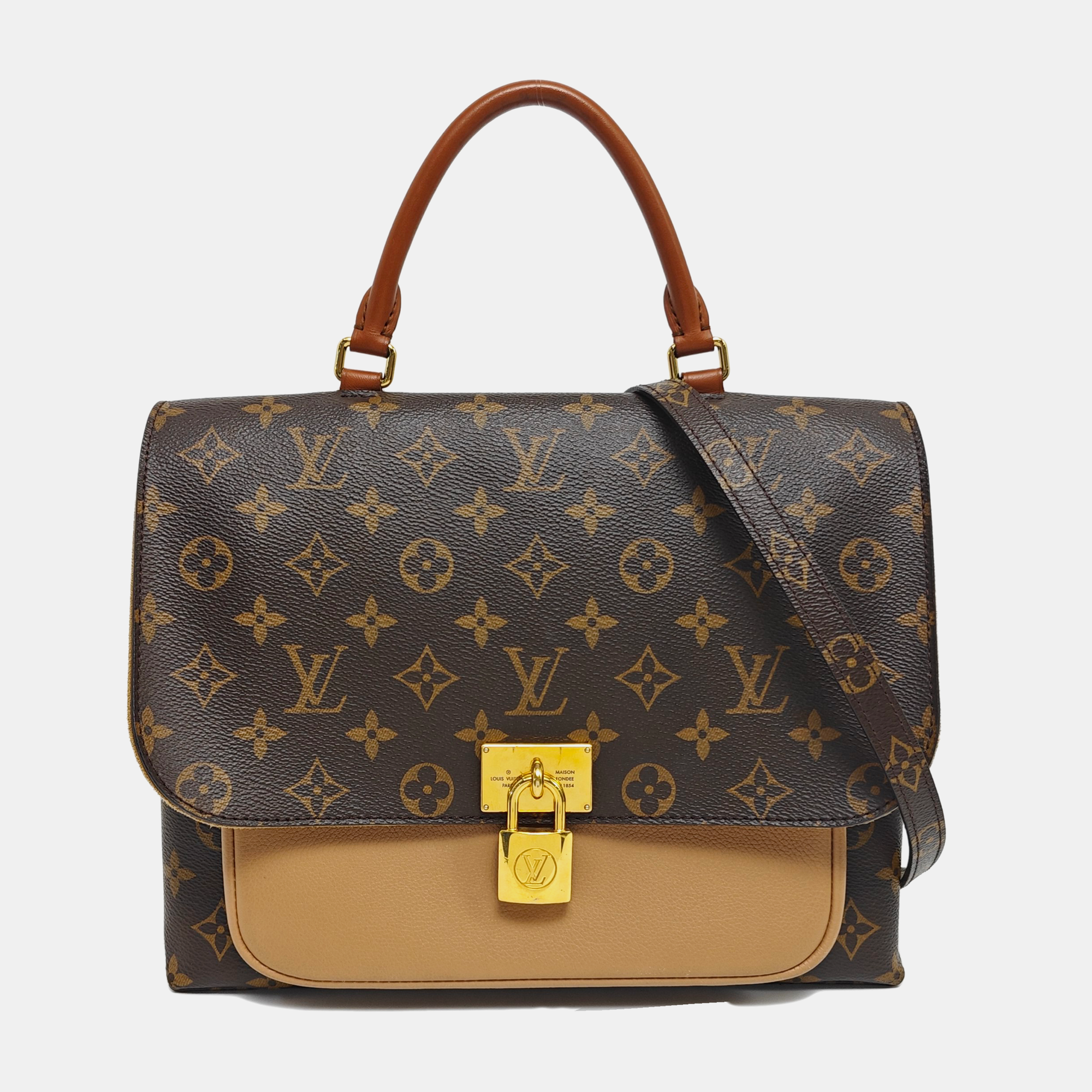 MARIGNAN Monogram Coated Canvas Brown